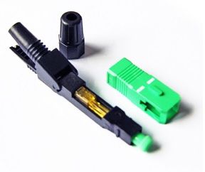 Коннектор SC/APC-D быстрого монтажа, для плоского кабеля на защелке, цена за 1 шт, Q100 09851 фото