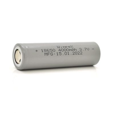 Аккумулятор WMP-4000 18650 Li-Ion Flat Top, 2400mAh, 3.7V, Gray YT27574 фото