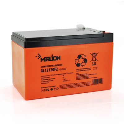Аккумуляторная батарея MERLION GL12120F2 12 V 12 Ah ( 150 x 98 x 95 (100) ) Orange Q6/252 GL12120F2 GEL фото