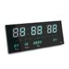 Настінний годинник VST-3615, з календарем та термометром, Green, Box VST-3615G фото 1