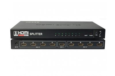Активний HDMI спліттер 1 => 8 портів, 4K X 2K, 1080р, 1,4 версія, Box YT-S-HDMI1=>8-4K Х 2K фото