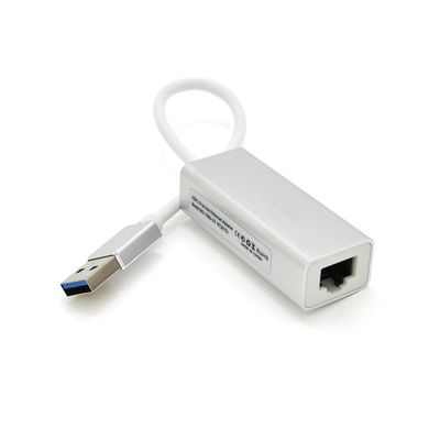 Контроллер USB 3.0 to Ethernet VEGGIEG U3-S02 - Сетевой адаптер 100/1000Mbps с проводом, RTL-8152B, White, Metal, Blister-Box U3-S02 фото