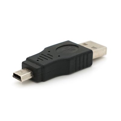 Переходник USB1.1(F) => miniUSB(M), Black, Пакет 02410 фото