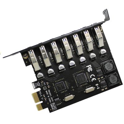 Контролер PCI-Е => USB 3.0, 7 портів, 5Gbps, BOX YT=C-PCI-Е=>7*USB3.0 фото