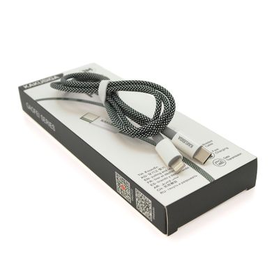 Кабель iKAKU KSC-723 GAOFEI PD60W smart fast charging cable (Type-C to Lightning), Black, длина 1м, BOX KSC-723-TC-L-B фото