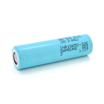 Акумулятор Li-Ion 18650 Samsung INR18650-32E, 3200mAh, 6.4A, 4.2/3.65/2.5V, Blue, 2 шт. в упаковці, ціна за 1 шт INR18650-32E фото