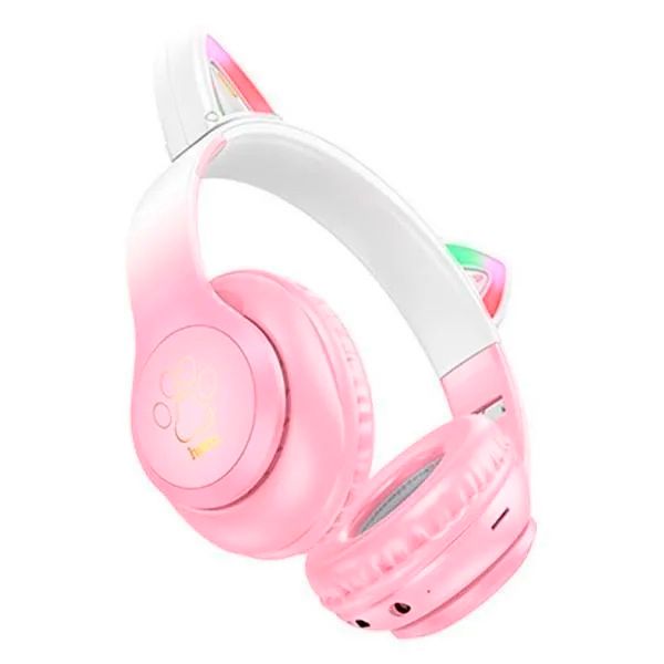Бездротові навушники Bluetooth HOCO W42, White/Pink, Box HOCO W42/WP фото