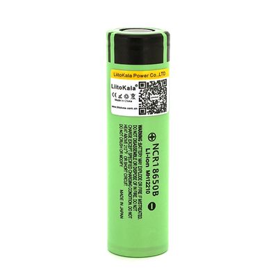 Аккумулятор 18650 Li-Ion LiitoKala Lii-34B, 3400mah (3200-3400mah), 3.7V (2.75-4.2V), Green, PVC BOX Lii-34B фото