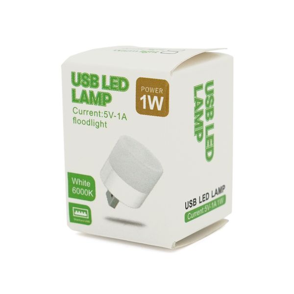 Фонарик LED USB,1W, White, Box YT28328 фото