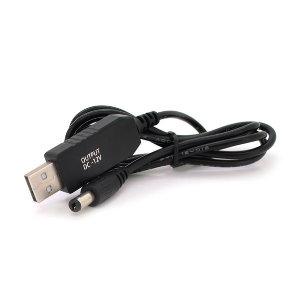 Кабель для роутера 5.5/2.5mm(M)=> USB2.0 (Out:12V), 1м, Black, OEM KPFR/5-12 фото
