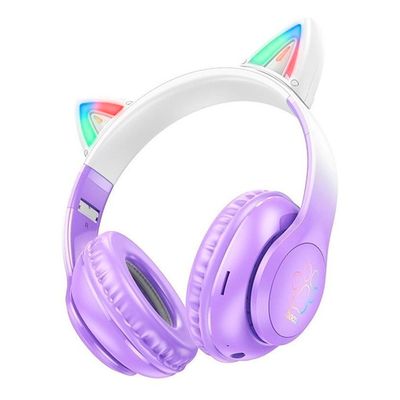 Бездротові навушники Bluetooth HOCO W42, White/Purple, Box HOCO W42/WPe фото