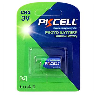 Батарейка литиевая PKCELL 3V CR2 850mAh Lithium Manganese Battery цена за блист, Q8/96 CR2-1B фото