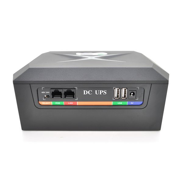 ДБЖ DCP-UPS-120W для роутерів/комутаторів/PON/POE-430, 5//9/12V, 2A, 8*18650 (2600MAh), Black, BOX DCP-UPS-120W фото
