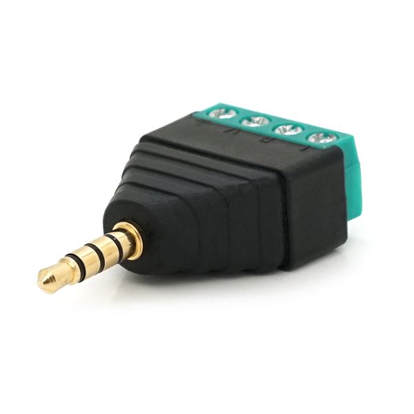 Роз'єм для підключення miniJack 3.5 Stereo (4 контакти) із клемами під кабель Q100 YT-MJ3.5-4M фото