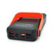 Power bank YM-635 30000mAh Solar, flashlight, Input:5V/2.1A(Micro-USB, Type-C, Lightning), Output:5V/2.1A(4xUSB), plastic, Black, BOX YM-635 фото 2