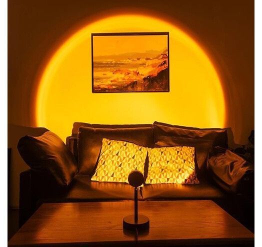 Проекционный светильник Sunset Lamp с эффектом заката, рассвета fm-23 Art-fm-23 фото