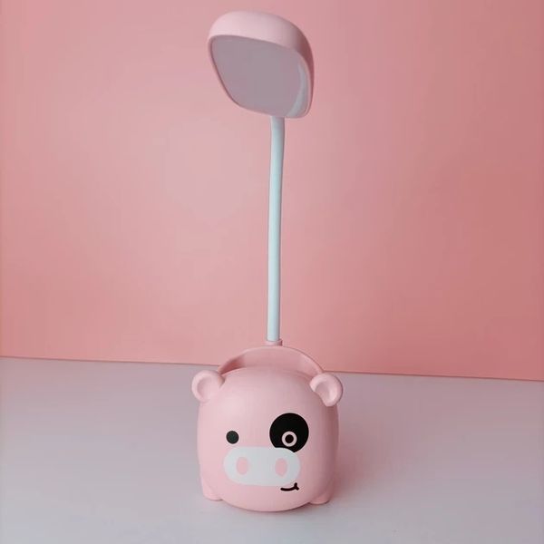 Лампа с органайзером для ручек и подставкой телефона Quite Light Piggy аккумуляторная Art-PIGG77 фото