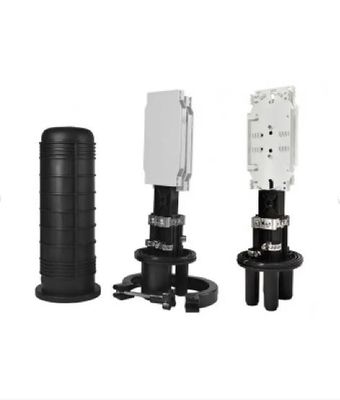 Муфта оптична Crosver FOSC-S тупикового типу, герметична, 4 вводу, 2 касети, до 24 сварок 053308 фото