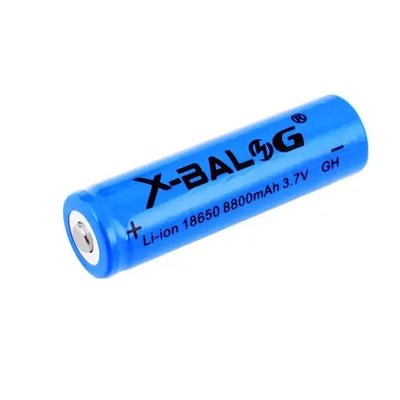 Li-ion Аккумулятор X-Balog 8800 18650, (~800mAh), синий Art-Balog88 фото