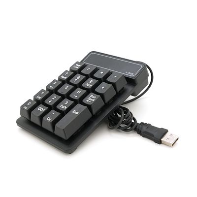 Цифровая клавиатура USB для ноутбука, длина кабеля 150см, (135х85х33 мм) Black, 19к, Box 20293 фото