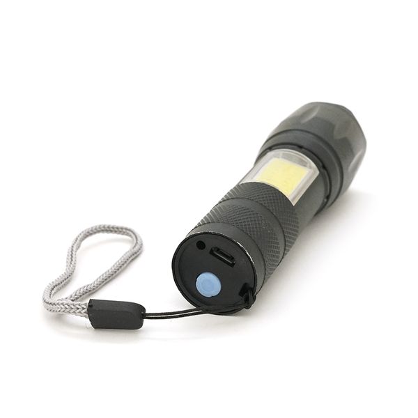 Ліхтарик Bailong BL-29, 3+1 режим, алюміній, вбудований акумулятор, USB кабель, Box BL-29 фото