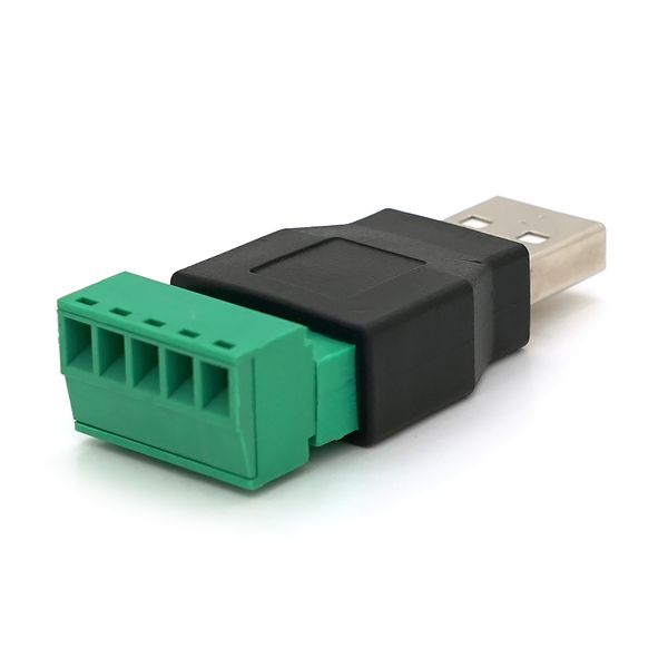 Разъем для подключения USB (5 контактов) с клеммами под кабель Q100 YT-MUSB-5F фото