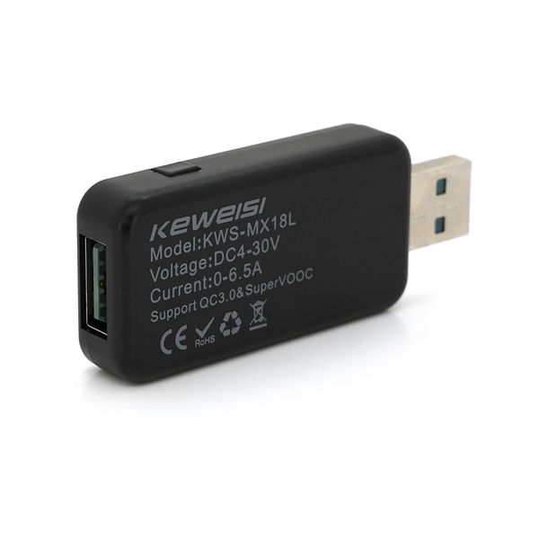 USB тестер Keweisi KWS-MX18 напряжения (4-30V) и тока (0-5A), Black KWS-MX18 фото