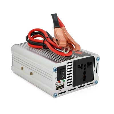 Инвертор напряжения Himastar500W (DC:250W), 12/220V с аппроксимированной синусоидой, 1 универсальная розетка, 1*USB (DC:5V/2.4A), клемы+зажимы, Q40 Himastar500W фото