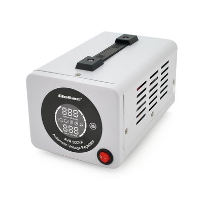 Стабілізатор Qoltec AVR-500VA, аналогова індикація, 400W, 1 schuko, Q6 QLT-AVR-500VA фото