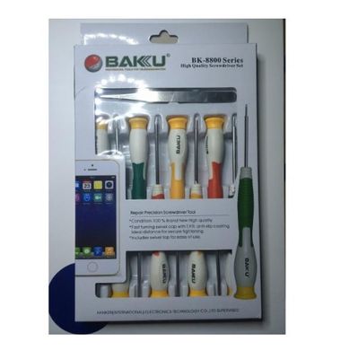 Набір інструментів BAKKU BK-8800 (8 викруток, пінцет вигнутий і прямий), Blister-box BK-8800 фото