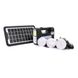 Переносной фонарь FL-3272+ Solar, 1+1 режим, встроенный аккум 4500 мАч, 3 лампочки 3W, USB выход, Black, Box FL-3272+ фото 1