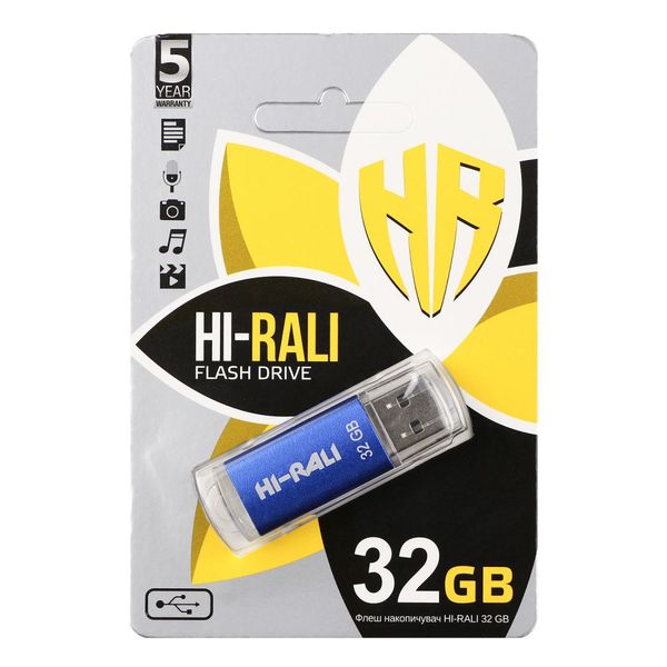 USB Flash Drive Hi-Rali Rocket 32gb ЦУ-00023836 фото