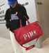 Сумка женская PINK КРАСНАЯ | Женская вместительная спортивная сумка Art-NO3396 фото 5