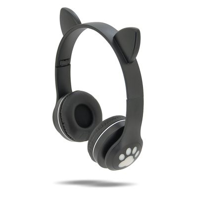 Бездротові Bluetooth навушники Cat Ear VZV-23M Led, Black VZV-23MB фото
