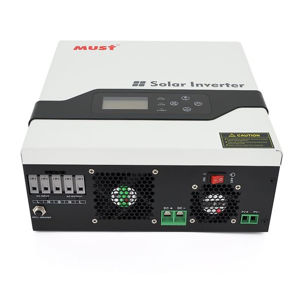 Гибридный инвертор MUST PV18-3024VPM, 3000W, 24V, ток заряда 20/30A, 160-275V, MPPT (60А, 145 Vdc) PV18-3024 VPM фото