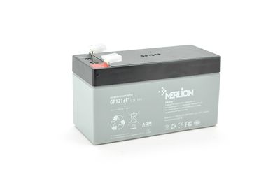 Аккумуляторная батарея MERLION AGM GP1213F1 12 V 1,3Ah ( 97 x 44 x 50 (55) ) Q20 GP1213F1 фото