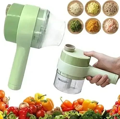 Многофункциональный ручной электрический измельчитель для овощей 4 в 1 Food Chopper Catling Art-CATI41 фото