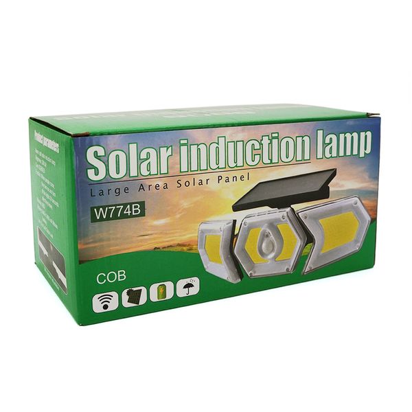 Уличный фонарь POWERMASTER MX-W774B, COB LED, заряд от Solar панель, датчик движения/освещенности, BOX W774B фото