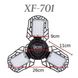 Кемпинговый подвесной фонарь лампа XF-701 (3xCOB) на солнечной батарее + USB (5 режимов) Art-XF701 фото 5