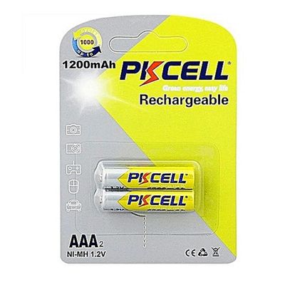 Акумулятор PKCELL 1.2V AAA 1200mAh NiMH Rechargeable Battery, 2 штуки в блістері ціна за блістер, Q12 PC/AAA1200-2BR фото