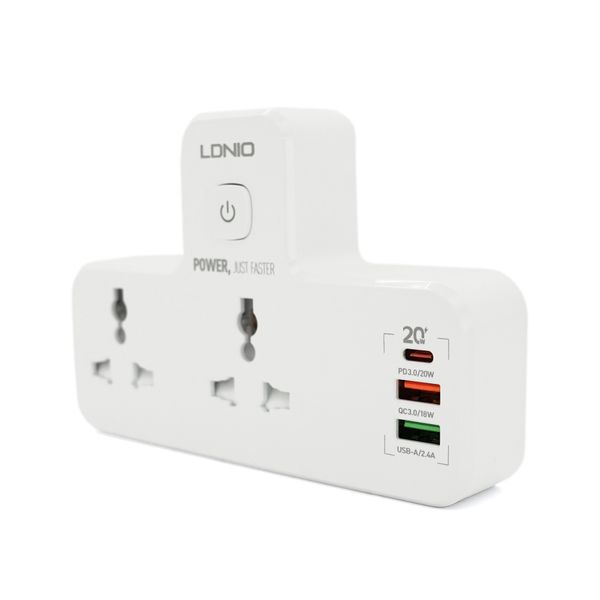 Мережевий фільтр LDNIO SE2311, 4 Розетки + 4 USB, 2 м, перетин 3х0, 75мм, White, Box LDNIO SE231 фото