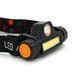 Налобний ліхтарик Watton WT-056,1 led 3W, 1 Led Cob, 2 режими, корпус-пластик, водостійкий, ip44, магніт, живлення АКБ вбудований, USB micro кабель, 6400K, BOX WT-056 фото 4