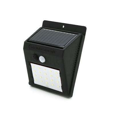 Вуличний ліхтар з сонячною панеллю 20 SMD LED, датчик руху, датчик освітленості, кріплення на стіну, Black, BOX YT-YFFDD/30 фото