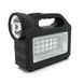 Переносний ліхтар GD-101+ Solar, 1+1 режим, вбудований акум, 3 лампочки 3W, USB вихід, Black, Box GD-101 фото 4