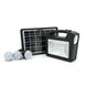 Переносной фонарь GD-103+ Solar, 1+1 режим, 1+15Led, встроенный аккум-Powerbank 10000mAh, 2USB, 3 лампочки 3W, USB выход, Black, Box GD-103 фото 1