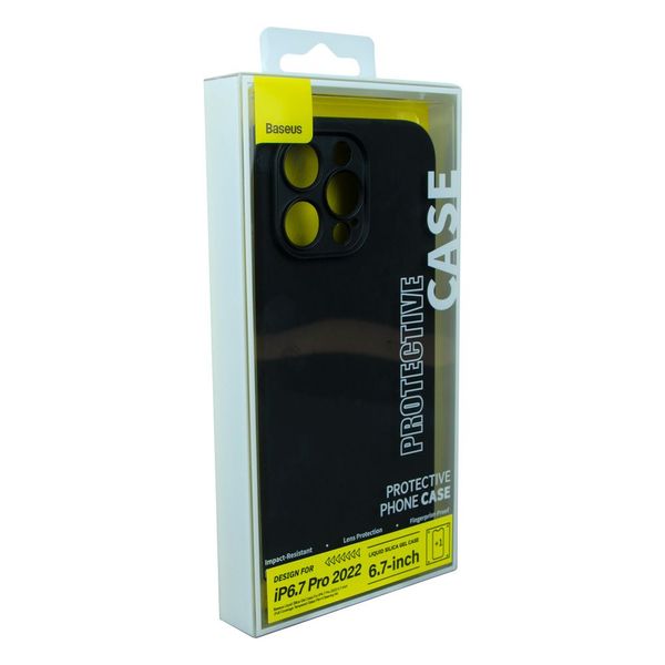 Чехол Baseus Liquid Silica Gel Case+Glass 0.22mm для iPhone 14 Pro ARYT001301 ЦУ-00037302 фото
