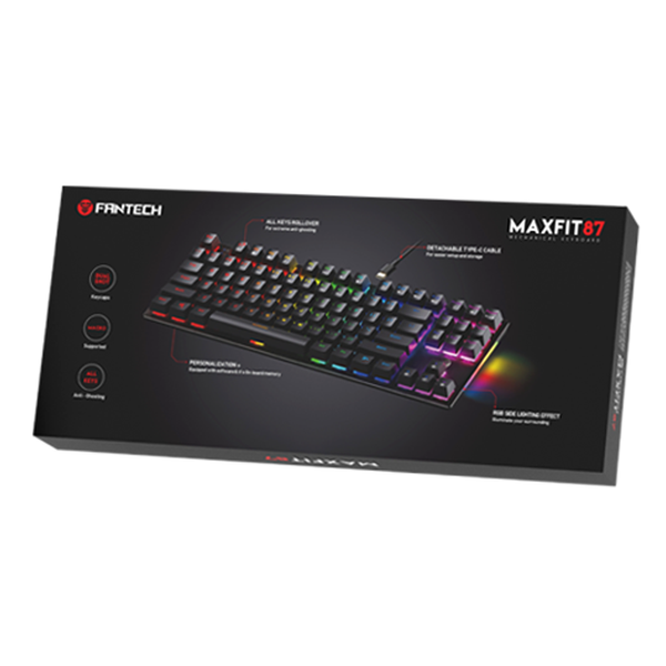 Клавіатура Ігрова Fantech MAXFIT 87 MK856 RGB Red Switch ЦУ-00040470 фото