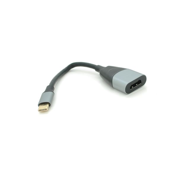 Конвертер Type-C (папа)/HDMI(мама), 18cm, плоский, Black-gray YT-Type-C(M)/HDMI(F)-18cm фото