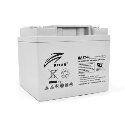 Аккумуляторная батарея AGM RITAR RA12-40, Gray Case, 12V 40.0Ah ( 198 x166 x 169 ) Q1 RA12-40 фото