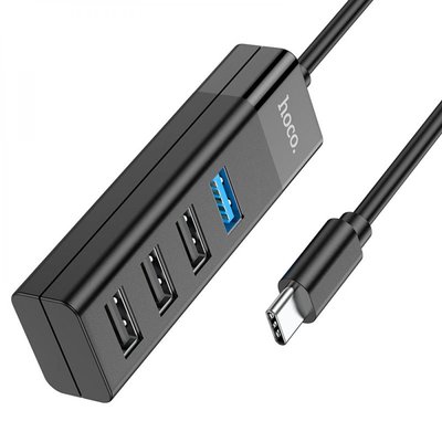 USB Hub Hoco HB25 Easy mix 4-in-1 converter(Type-C to USB3.0+USB2.0*3) ЦУ-00037843 фото